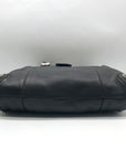Brighton Black & Brown Leather Vintage Shoulder Bag