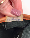 Dooney & Bourke Black & Brown Leather East West Flap Crossbody Bag