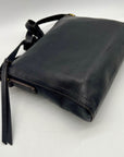 Fossil Black Leather Vintage Crossbody Bag