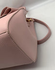 Like Dreams Pink Leather Bowtie Crossbody Bag