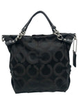 Coach Black Signature Canvas Hobo Bag 14147