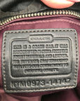 Coach Black Signature Canvas Hobo Bag 14147