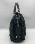 Coach Black Signature Canvas Hobo Bag 14147