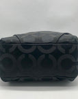 Coach Black Signature Canvas Hobo Bag 14147