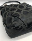 Coach Black Signature Canvas Hobo Bag 14147