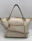 Coach Chalk Pebbled Leather Kacey Convertible Satchel C6229