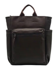 Louenhide Brown Vegan Leather Large Bronx Backpack
