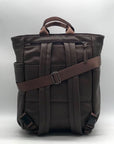 Louenhide Brown Vegan Leather Large Bronx Backpack