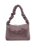 I.N.C. International Concepts Pink Mesh Scrunch Shoulder Bafg