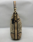 Coach Colette Beige Sateen Snakeskin Hobo Bag-16408
