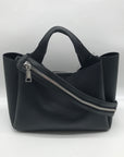 DKNY Black Top Handle Willa Satchel