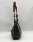 American West Brown Tooled Leather Western Cowgirl Shoulder Bag