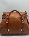 Donney & Bourke Brown Classic Leather Satchel Bag