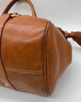 Donney & Bourke Brown Classic Leather Satchel Bag