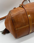 Donney & Bourke Brown Classic Leather Satchel Bag