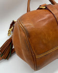 Donney & Bourke Brown Classic Leather Satchel Bag