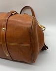 Donney & Bourke Brown Classic Leather Satchel Bag