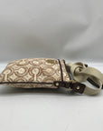 Coach Beige Signature Canvas Audrey Op Art Swirl Crossbody Bag 45572