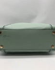 Michael Kors Mini Green Pebbled Leather Lenox Shoulder Bag