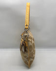 Coach Khaki and Yellow Signature Canvas Convertible Crossbody Bag 19698