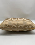 Coach Khaki and Yellow Signature Canvas Convertible Crossbody Bag 19698