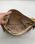 Coach Khaki and Yellow Signature Canvas Convertible Crossbody Bag 19698