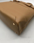 International Concepts Camel Brown Faux Leather Satchel