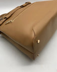 International Concepts Camel Brown Faux Leather Satchel