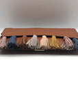 Rebecca Minkoff Brown Leather Tassel Convertible Clutch