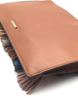 Rebecca Minkoff Brown Leather Tassel Convertible Clutch