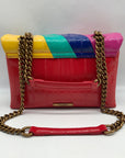 Kurt Geiger Rainbow Wavy Leather Kensington Shoulder Bag