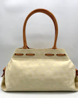 Dooney & Bourke Yellow Canvas Logo Tassel Duffle Bag