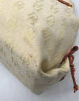 Dooney & Bourke Yellow Canvas Logo Tassel Duffle Bag