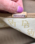 Dooney & Bourke Yellow Canvas Logo Tassel Duffle Bag