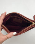 Coach Tan And Rust Kitt Messenger Crossbody Bag