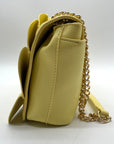 I.N.C. Yellow Soft Faux Leather Ajae Shell Shoulder Bag
