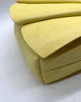 I.N.C. Yellow Soft Faux Leather Ajae Shell Shoulder Bag