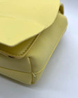 I.N.C. Yellow Soft Faux Leather Ajae Shell Shoulder Bag