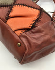 Nype Terra Cotta Patchwork Leather Kings Road Shoulder Bag