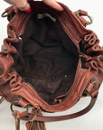 Nype Terra Cotta Patchwork Leather Kings Road Shoulder Bag