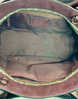 Coach Black Colorblock Dreamer 36 Satchel Bag With Snakeskin Detail 76459