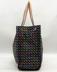 Tory Burch Black Basketweave Nylon & Leather Ella Tote Bag