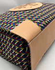 Tory Burch Black Basketweave Nylon & Leather Ella Tote Bag