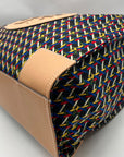 Tory Burch Black Basketweave Nylon & Leather Ella Tote Bag