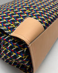 Tory Burch Black Basketweave Nylon & Leather Ella Tote Bag