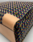Tory Burch Black Basketweave Nylon & Leather Ella Tote Bag