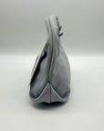Aqua Small Blue Suede Hobo Bag