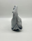 Aqua Small Blue Suede Hobo Bag