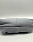 Aqua Small Blue Suede Hobo Bag