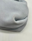Aqua Small Blue Suede Hobo Bag
